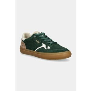 Pepe Jeans sneakers din piele intoarsă PMS31058 culoarea verde, TRAVIS FREE M imagine