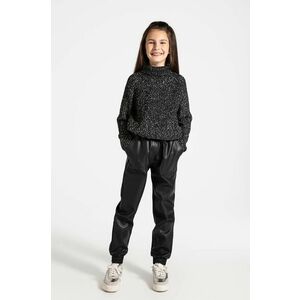 Coccodrillo pantaloni copii culoarea negru, neted, CARTOONS GIRL JUNIOR imagine