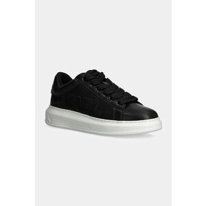 Karl Lagerfeld sneakers din piele KAPRI culoarea negru, KL52561 imagine