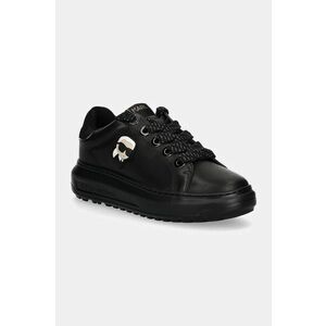 Karl Lagerfeld sneakers din piele KAPRI culoarea negru, KL67530 imagine