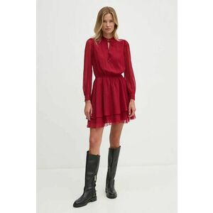 Pepe Jeans rochie OTTO culoarea rosu, mini, evazati, PL953612 imagine