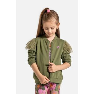 Coccodrillo bluza copii culoarea verde, cu imprimeu, MYSTIC NATURE GIRL KIDS imagine