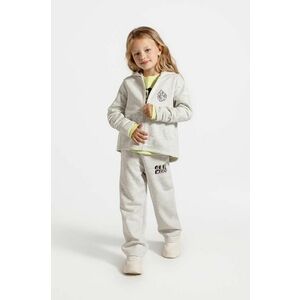 Coccodrillo pantaloni de trening pentru copii culoarea gri, melanj, CARTOONS GIRL KIDS imagine