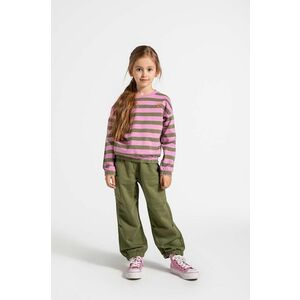 Coccodrillo pantaloni de trening pentru copii culoarea verde, neted, MYSTIC NATURE GIRL KIDS imagine