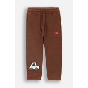 Coccodrillo pantaloni de trening pentru copii culoarea maro, cu imprimeu, MY WAY BOY NEWBORN imagine