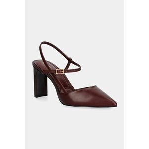 Aldo pantofi de piele DARABRIVER culoarea maro, cu toc drept, cu toc deschis, 13839884 DARABRIVER imagine