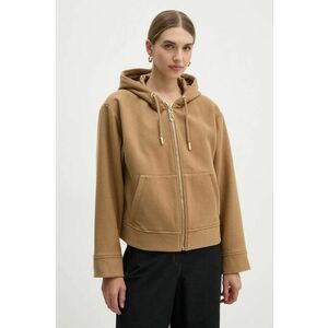 MICHAEL Michael Kors geaca de lana culoarea bej, de tranzitie, oversize, MF420FKBQA imagine