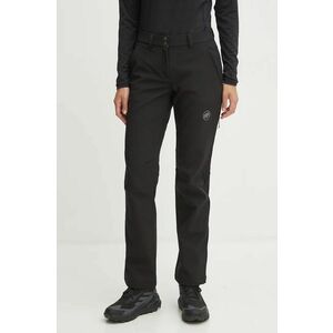 Mammut pantaloni sport Runbold Winter femei, culoarea negru, drept, medium waist, 1021.01390 imagine