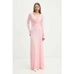 Victoria Beckham rochie culoarea roz, maxi, evazati, 1424WDR005950A imagine