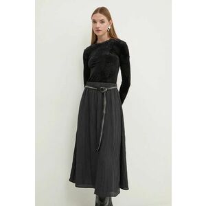 Desigual rochie culoarea negru, midi, evazati imagine