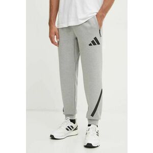 adidas pantaloni de trening ZNE culoarea gri, melanj, JF2446 imagine