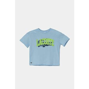 Lacoste tricou de bumbac pentru copii cu imprimeu, TJ2444 imagine