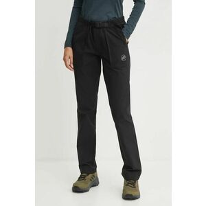 Mammut pantaloni Mountain Tough femei, culoarea negru, drept, medium waist, 1022.02430 imagine