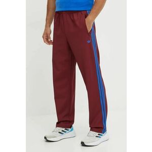 adidas Originals pantaloni de trening Trackpant culoarea bordo, cu imprimeu, JN5977 imagine