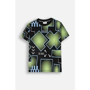 Coccodrillo tricou de bumbac pentru copii culoarea negru, modelator, WORLD OF PIXEL BOY JUNIOR imagine