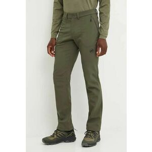 Mammut pantaloni sport Runbold Winter barbati, culoarea verde, drept, 1021.01380 imagine