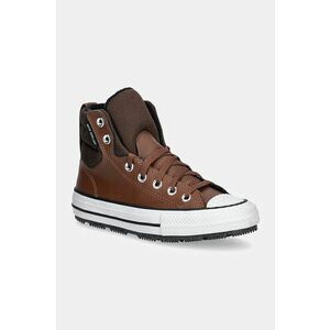 Converse tenisi de piele pentru copii CHUCK TAYLOR AS BERKSHIRE BOOT culoarea maro, A08442C imagine