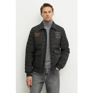 Aeronautica Militare geaca barbati, culoarea negru, de tranzitie, AB2191CT3375 imagine