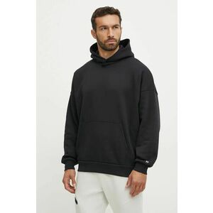 Under Armour bluza Icon Fleece barbati, culoarea negru, cu glugă, neted, 1387779 imagine