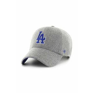 47 brand șapcă de lana MLB Los Angeles Dodgers culoarea gri, cu imprimeu, B-CHSCU12WIS-GY imagine