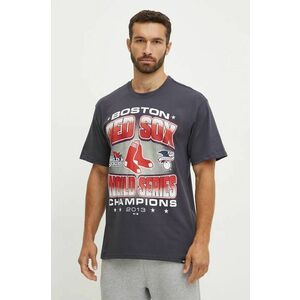 47 brand tricou din bumbac MLB Boston Red Sox barbati, culoarea albastru marin, cu imprimeu, BU002TMYIHQ632912VN imagine