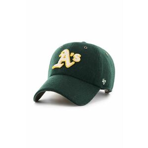 47 brand șapcă de lana MLB Oakland Athletics culoarea verde, cu imprimeu, B-PNTCU18WIS-DG imagine