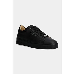 Philipp Plein sneakers din piele Nappa Lo-Top culoarea negru, USC0657 PLE010N 0202 imagine