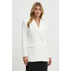 Bruuns Bazaar sacou RubysusBBTuxi blazer culoarea alb, cu doua randuri de nasturi, neted, BBW4114 imagine