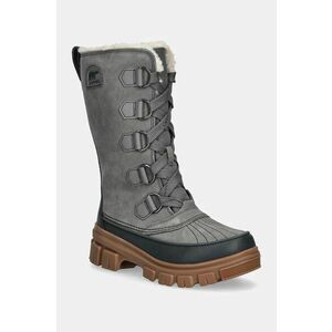 Sorel cizme de zapada din piele intoarsa TORINO V TALL WP OUTDRY culoarea gri, 2106691052 imagine