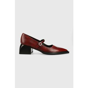 Vagabond Shoemakers pantofi de piele Vivian culoarea bordo, cu toc drept, 5553.018.47 imagine