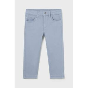 Mayoral pantaloni de bumbac pentru copii slim fit basic neted, 563 imagine