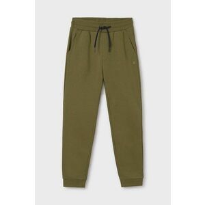 Mayoral pantaloni de trening pentru copii culoarea verde, neted, 705 imagine