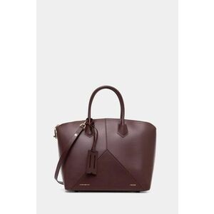 Victoria Beckham poseta de piele culoarea bordo, B324AAC005750A imagine