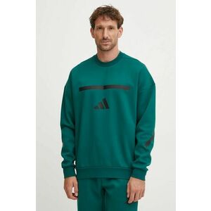 adidas bluza ZNE barbati, culoarea verde, cu imprimeu, JD1673 imagine