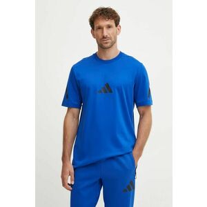 adidas tricou din bumbac ZNE barbati, cu imprimeu, JF6543 imagine