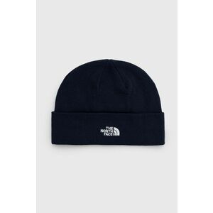 The North Face caciula culoarea albastru marin, din tricot gros imagine