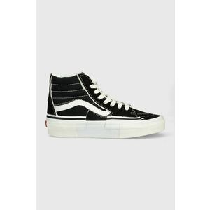 Vans teniși SK8-Hi Reconstruct culoarea negru, VN0005UK6BT1 VN0005UK6BT1-DKGRN imagine