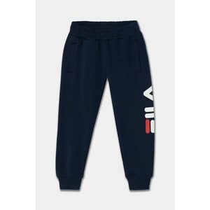 Fila pantaloni de trening pentru copii culoarea albastru marin, cu imprimeu imagine