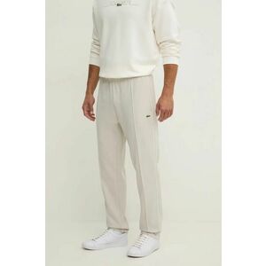 Lacoste pantaloni de trening culoarea gri, neted imagine