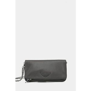 ZADIG&VOLTAIRE poseta de piele culoarea gri, LWBA00001 imagine