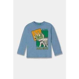 United Colors of Benetton longsleeve din bumbac pentru copii cu imprimeu, 3096G10H0 imagine