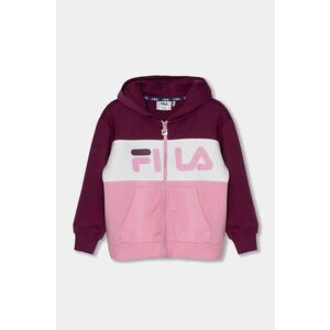 Fila bluza copii BAAR-EBENHAUSEN culoarea roz, cu glugă, modelator, FAK0203 imagine