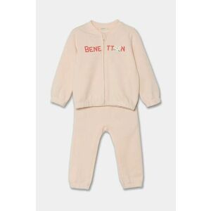 United Colors of Benetton trening din bumbac pentru bebelusi culoarea roz, 3J70AK00R imagine