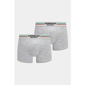 Aeronautica Militare Boxeri (2-pack) bărbați, culoarea gri imagine