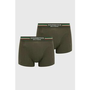 Aeronautica Militare Boxeri (2-pack) bărbați, culoarea verde imagine