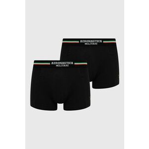 Aeronautica Militare Boxeri (2-pack) bărbați, culoarea negru imagine