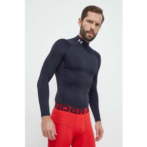 Under Armour mânecă lungă de antrenament ColdGear Compression culoarea negru, neted imagine