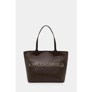 Karl Lagerfeld poseta de piele culoarea maro, 245W3087 imagine