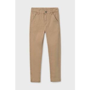 Mayoral pantaloni copii joggery culoarea bej, neted, 7540 imagine