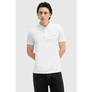 AllSaints polo de bumbac REFORM culoarea alb, neted, M075PB imagine